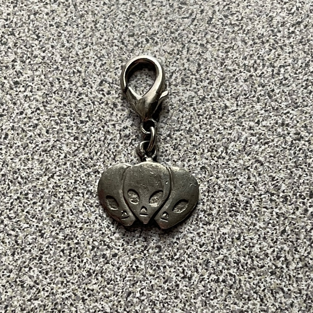 Vintage Pewter Alien Shoe Charm